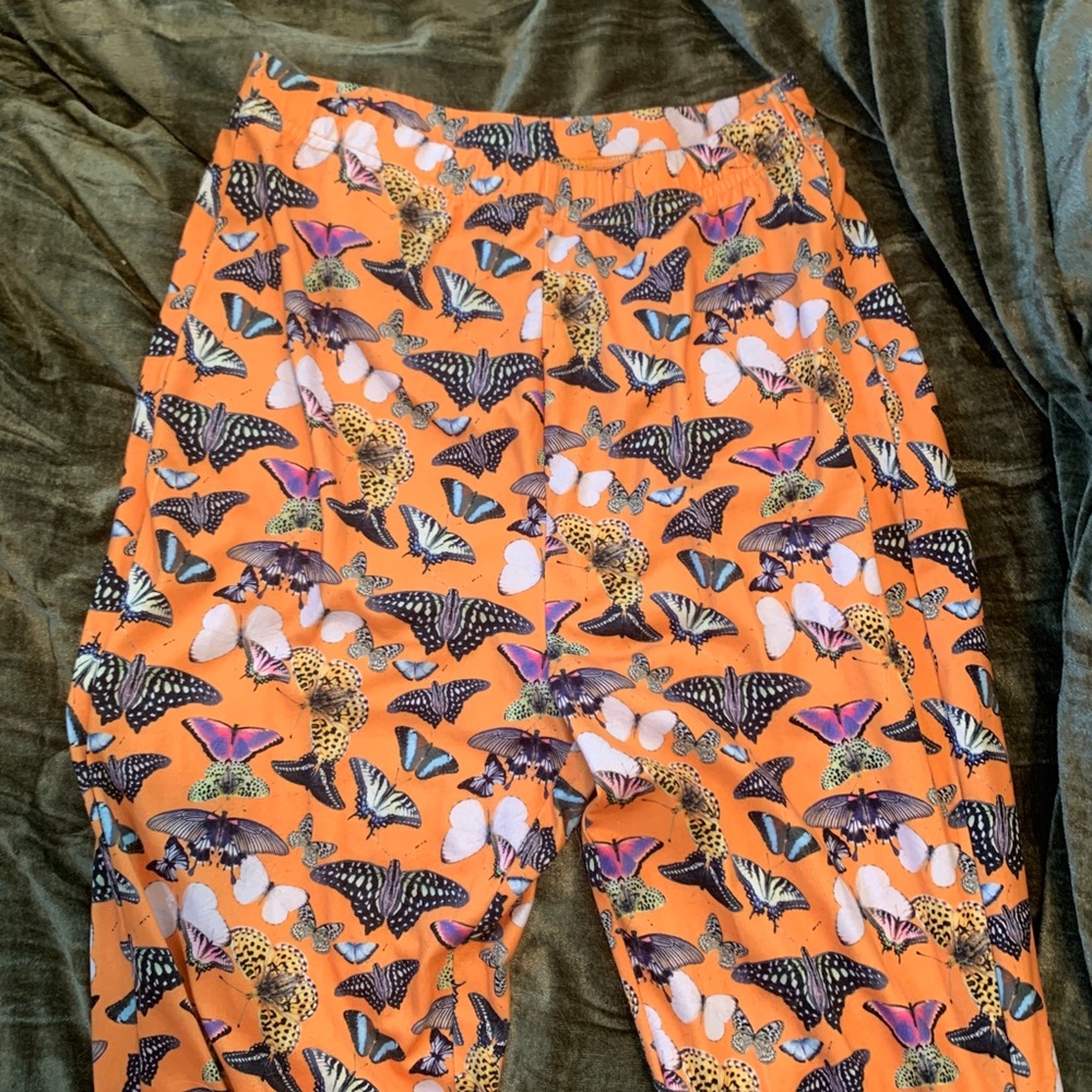 High waisted bellbottom leggings